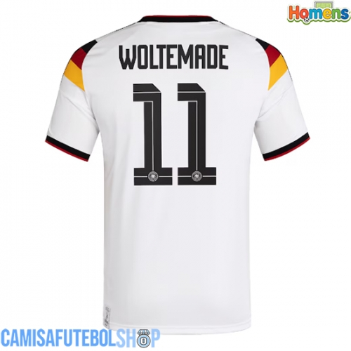 Camisa de time de futebol Alemanha Nick Woltemade #11 Replicas 1º Equipamento Mundo 2026 Manga Curta